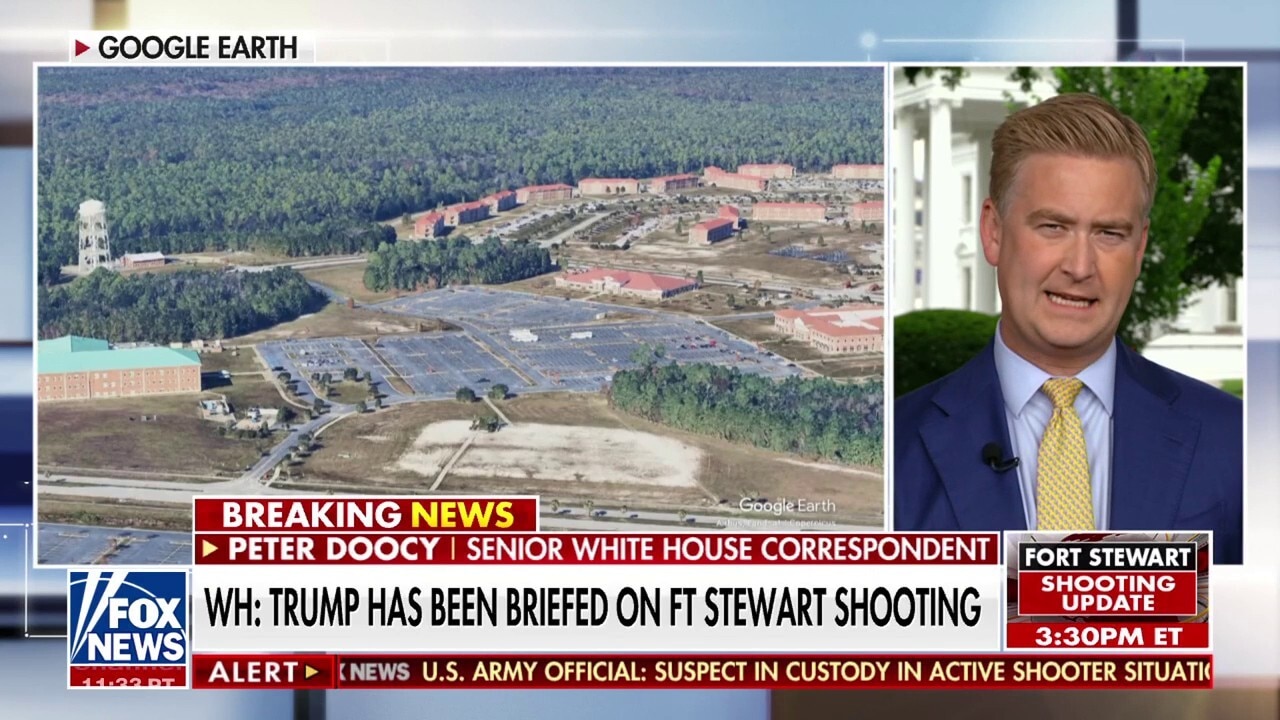 White House: Trump receiving updates on Fort Stewart shooting from Oval Office