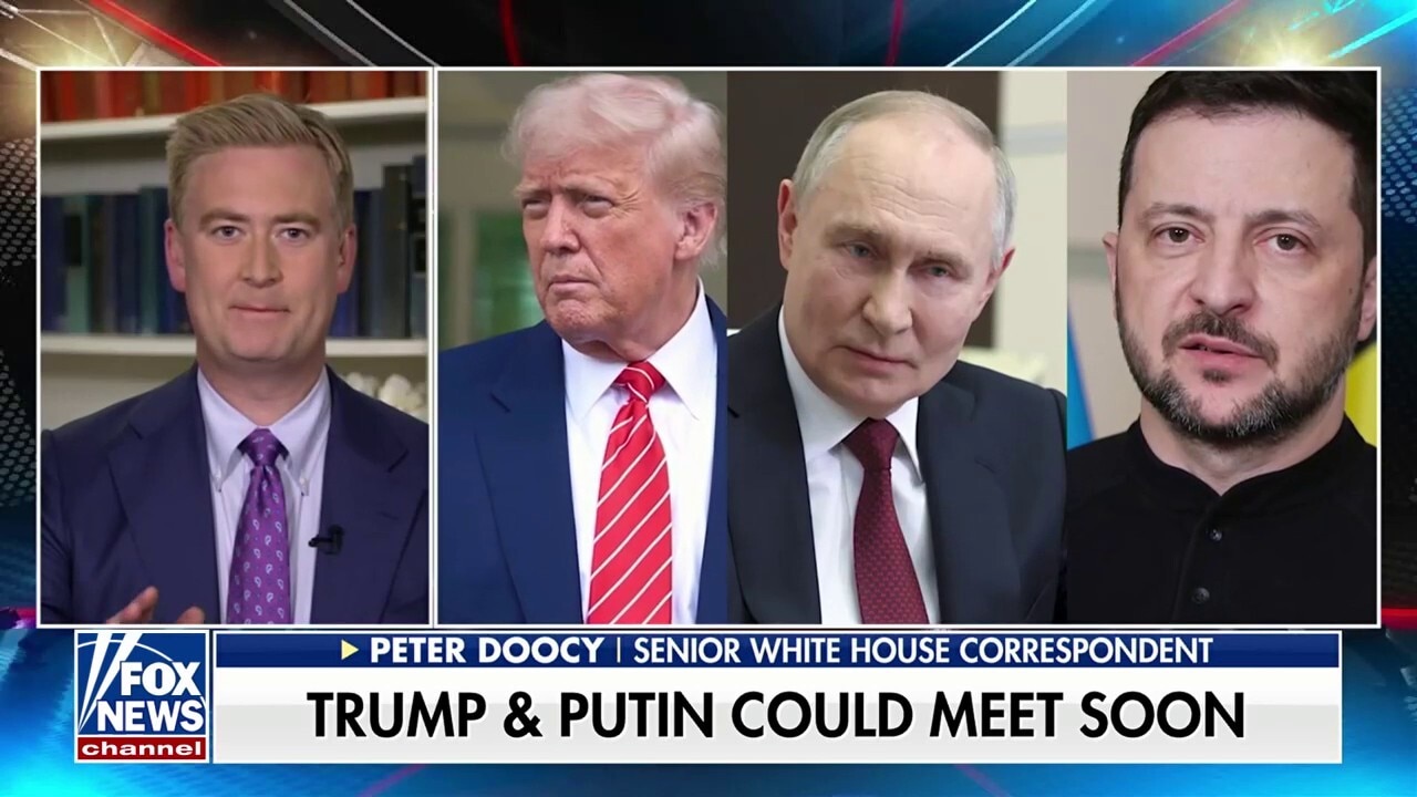 Peter Doocy says White House officials seemed 'really optimistic' over potential Trump-Putin meeting