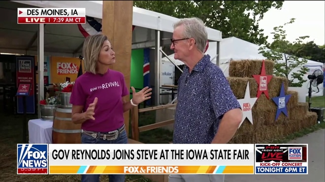 Steve Doocy tours Iowa State Fair with Gov. Reynolds