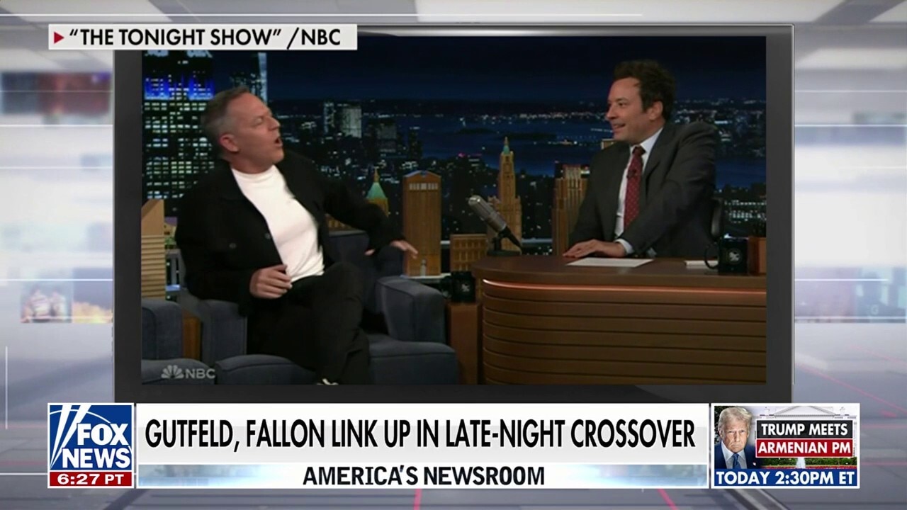 Gutfeld reminds Fallon they’ve met before during late-night appearance