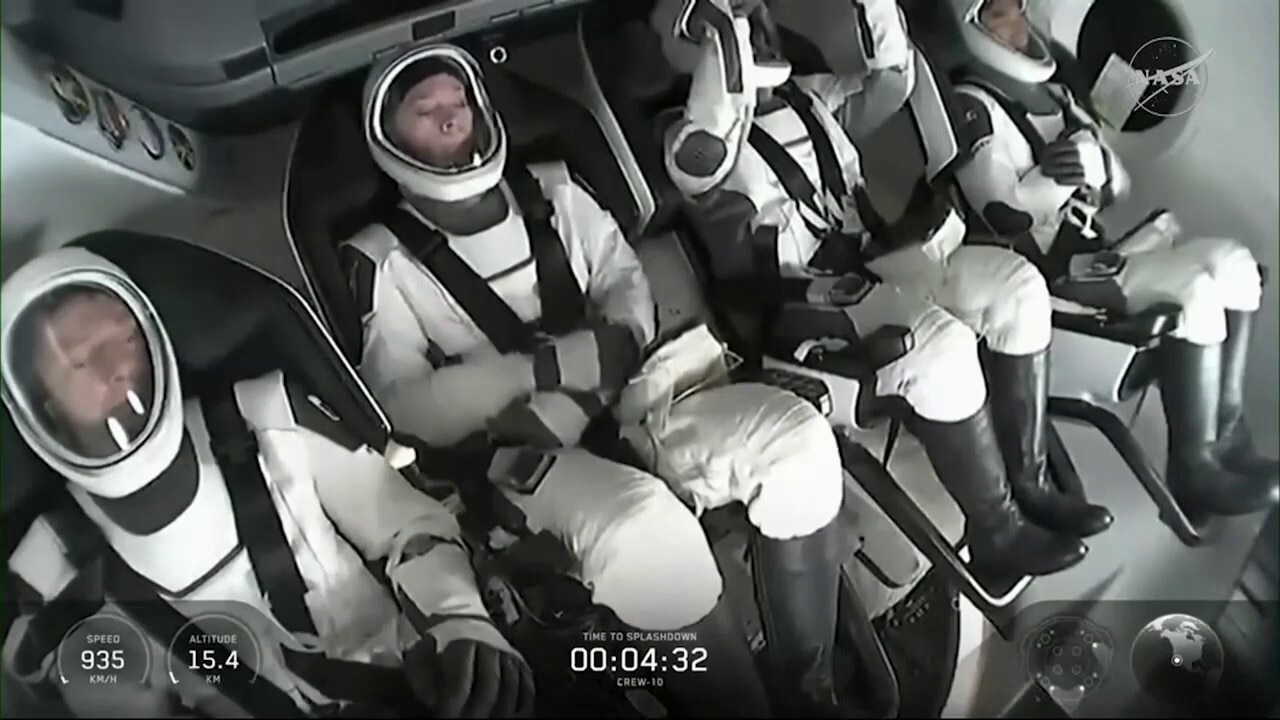 Astronauts who replaced stranded ISS crew return to Earth after 5-month mission