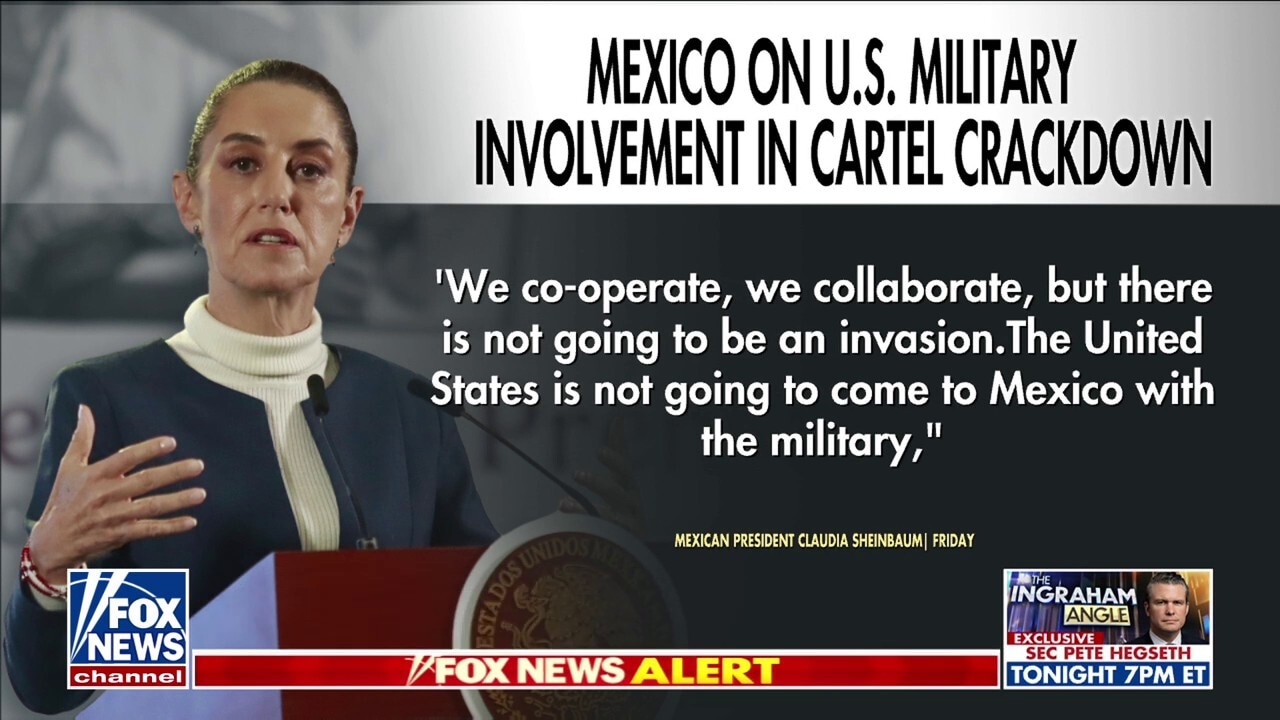 Mexico responds to Trump's alleged approval of military force against cartels: No 'invasion'