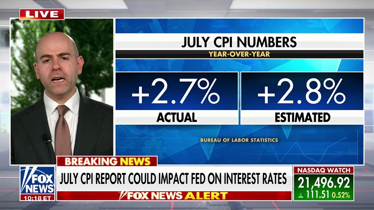 Stocks soar in response to July inflation report