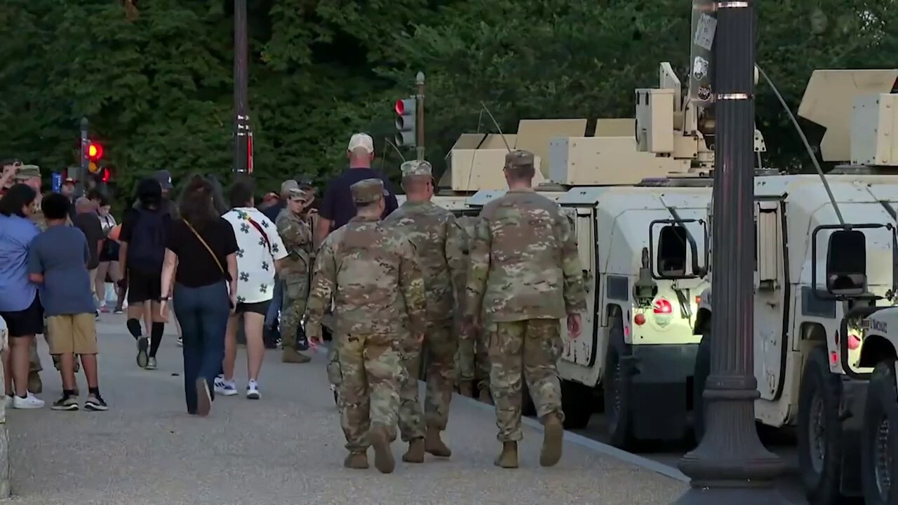National Guard troops seen in DC amid Trump crackdown on crime in capital