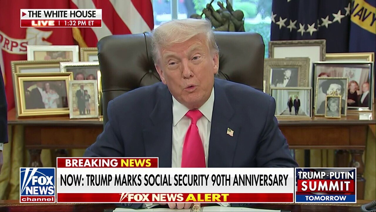 President Trump marks the 90th anniversary of Social Security