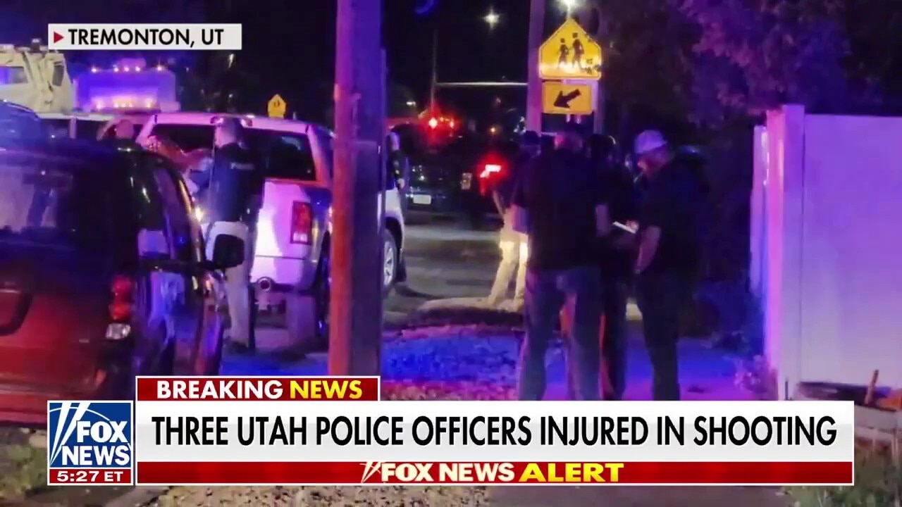 Three Utah police officers injured in shooting