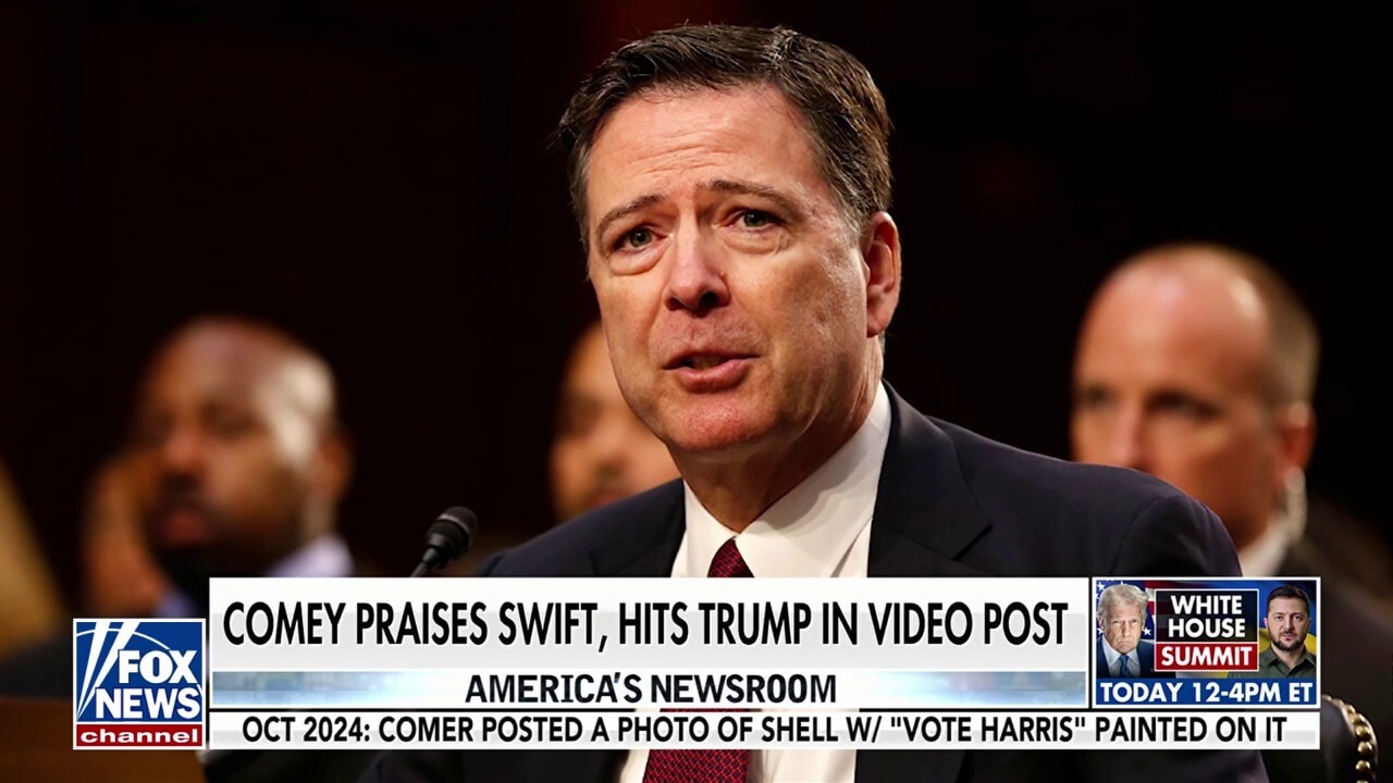 James Comey mocked for 'dramatic' video gushing over Taylor Swift