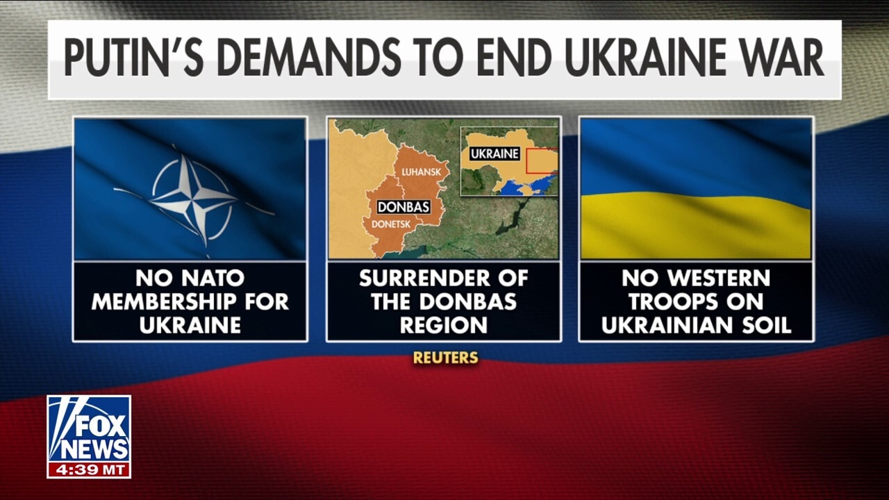 Vladimir Putin making 'maximalist' demands to end Ukraine war, NATO ambassador says