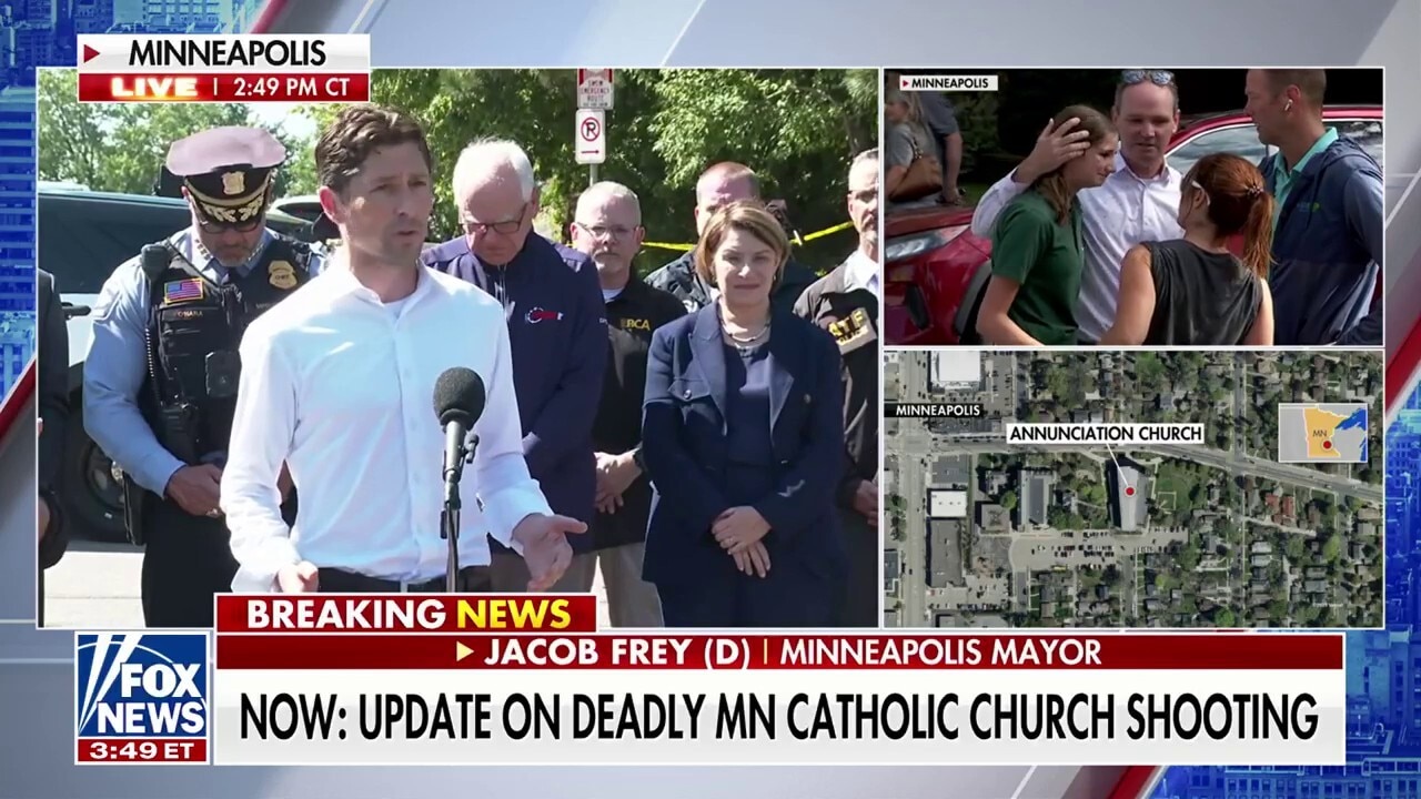Minneapolis mayor speaks following Catholic church shooting