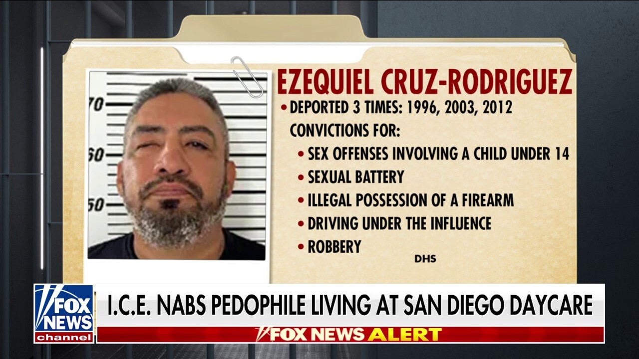 ICE arrests convicted pedophile living at San Diego daycare