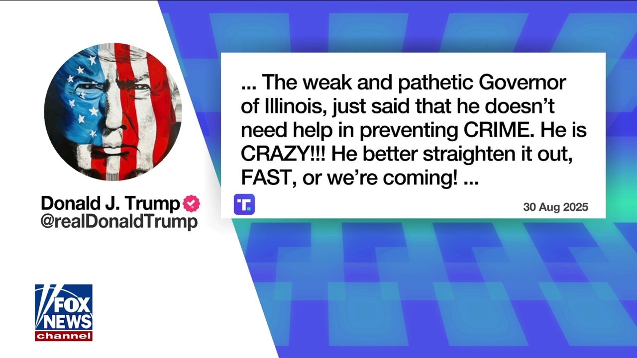 Trump slams 'weak and pathetic' Pritzker for standing his ground on crime crackdown issue