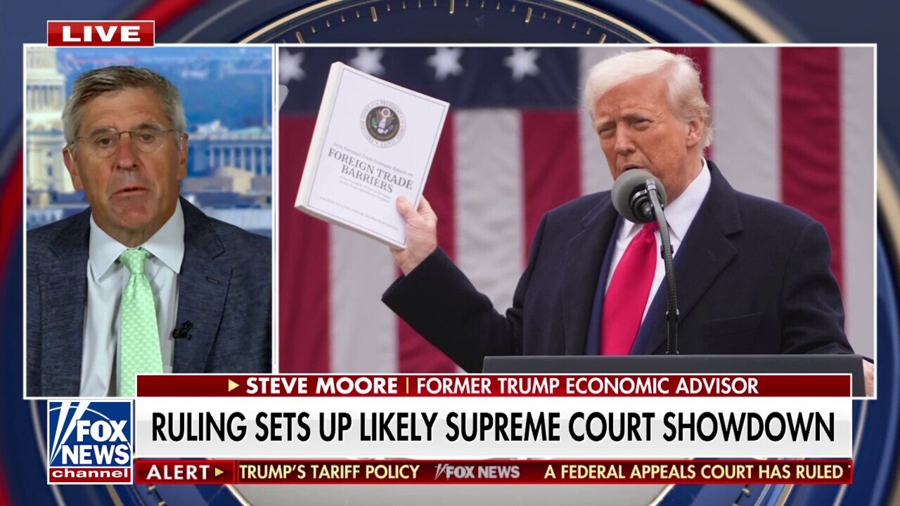 Tariff case will be a 'close call' when it goes to the Supreme Court,  Steve Moore says