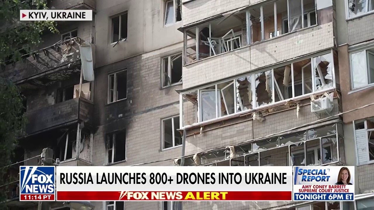 Russia launches barrage of drone strikes on Ukraine, resulting in four civilian deaths
