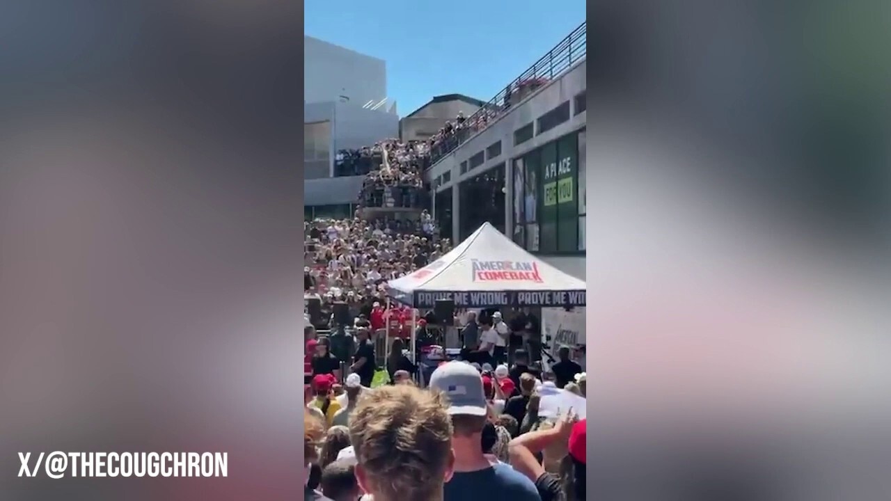 Videos show moments before and after Charlie Kirk shooting