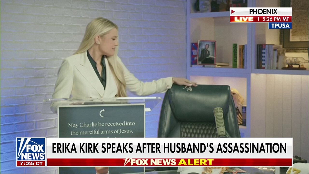 Charlie Kirk's widow makes first public comments since his assassination: 'The movement my husband built will not die'