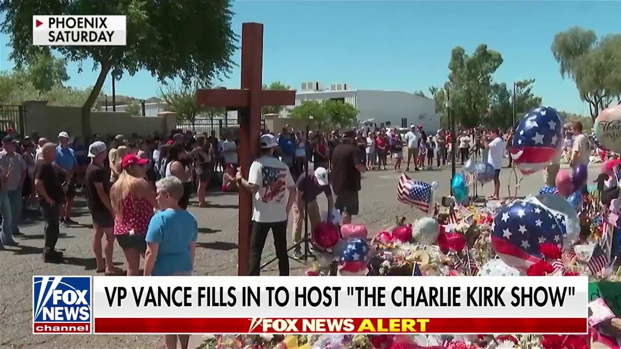 Thousands gather outside Turning Point USA headquarters to mourn Charlie Kirk