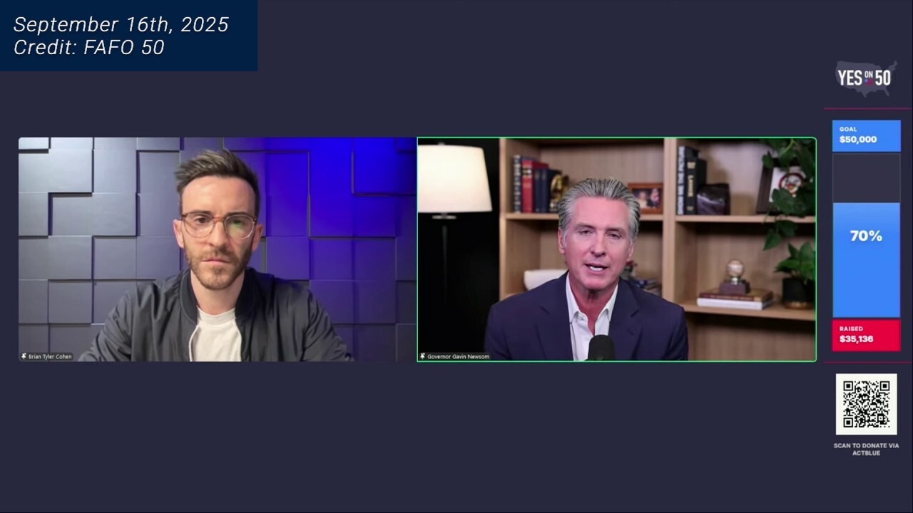 Newsom says he kept in touch with Charlie Kirk since podcast, called him 'gracious'