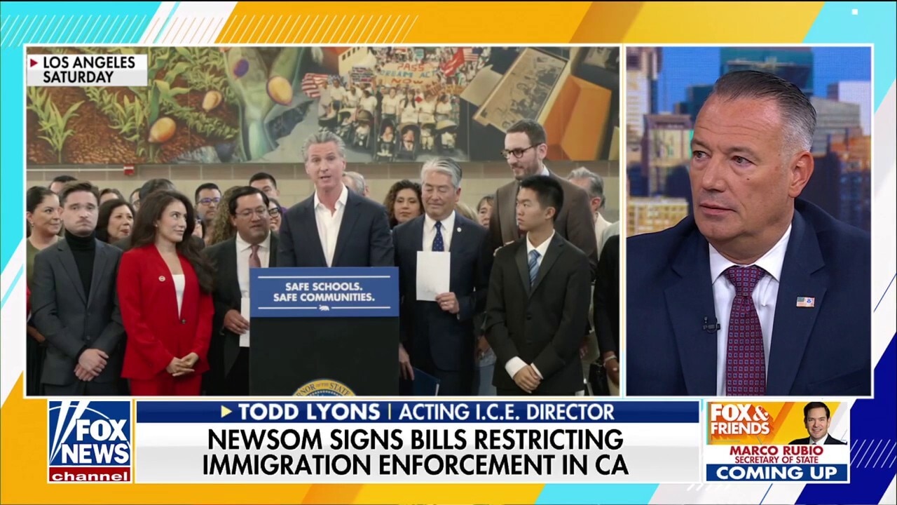 Acting ICE chief says Newsom is 'shielding' criminal migrants with new legislation