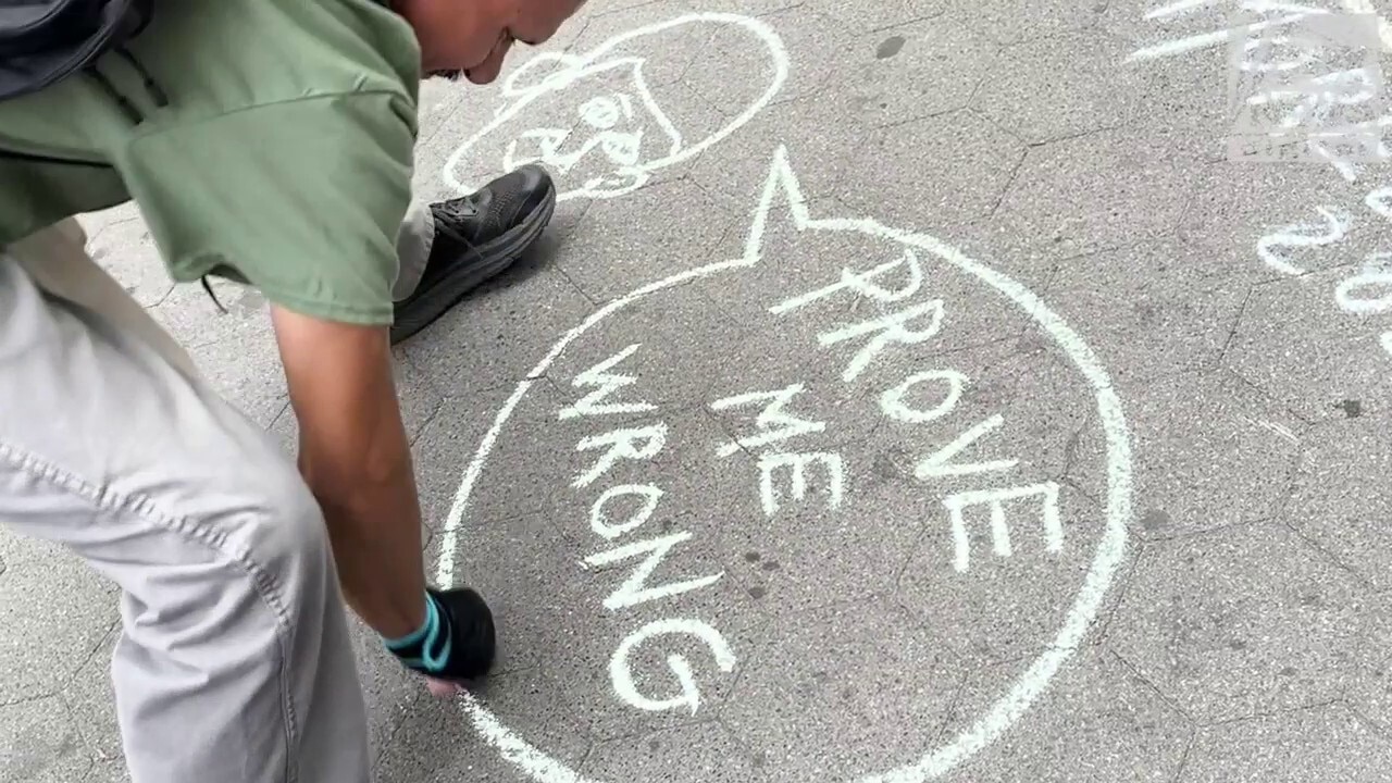 Street artist explains controversial 'Charlie Kirk spots'