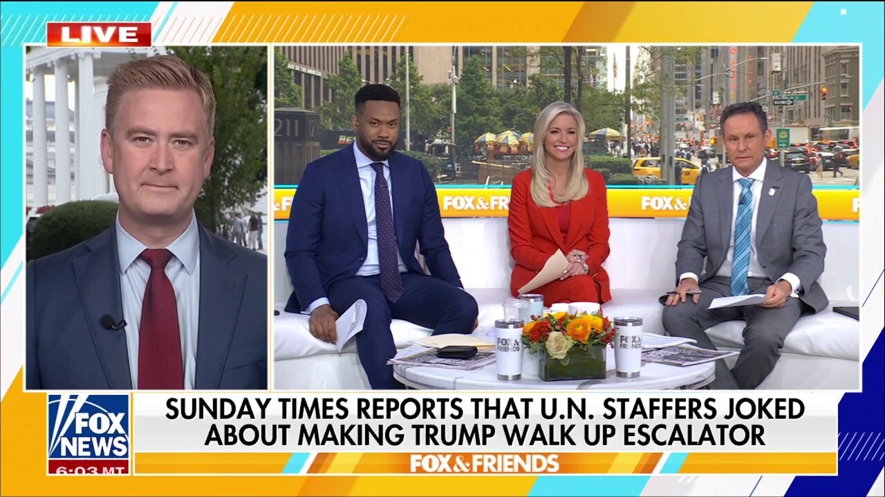 Secret Service investigating escalator malfunction amid report UN staff joked about making Trump walk