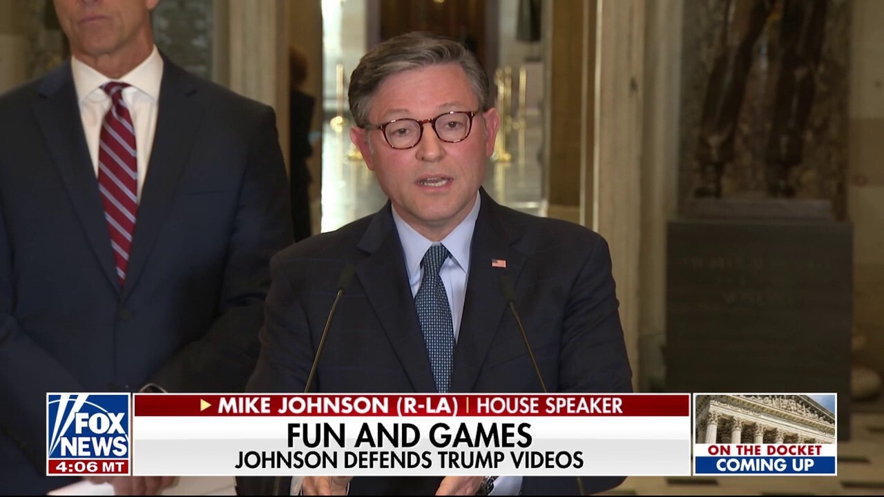 Johnson defends Trump trolling videos amid government shutdown