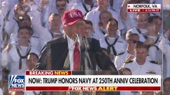 'God Bless the United States Navy': President Trump honors US Navy at 250th anniversary celebration