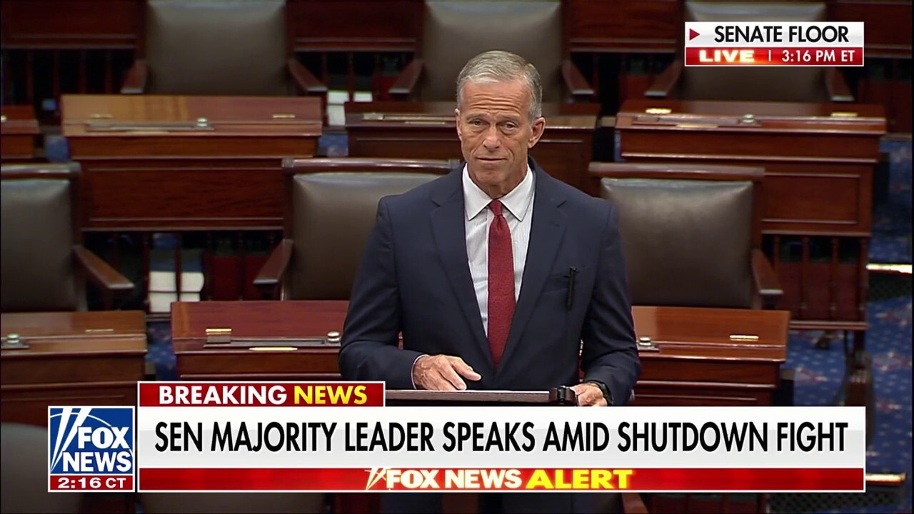 Sen. John Thune urges Senate floor to accept that proposed 'clean' GOP CR