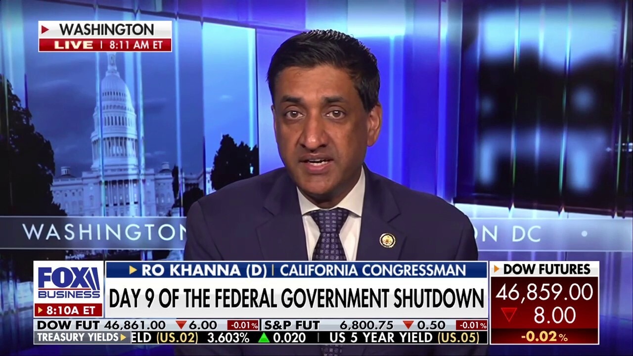Rep. Ro Khanna calls for bipartisan compromises as shutdown heads into day 9