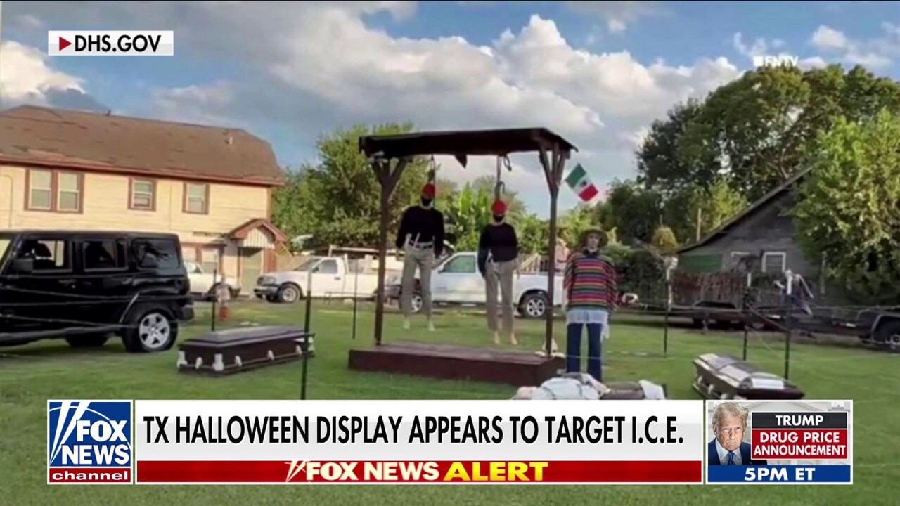 Halloween display appears to target ICE agents in 'mock execution'