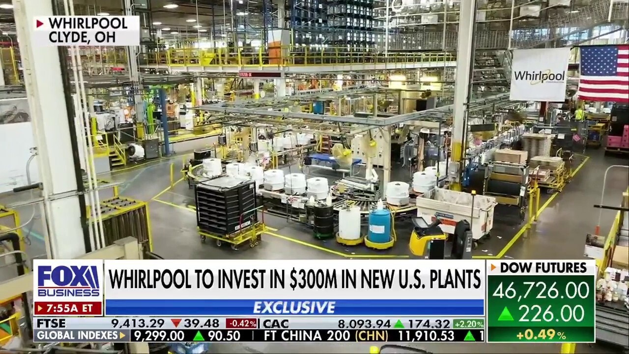 Whirlpool's $300M investment could create up to 600 jobs in the US
