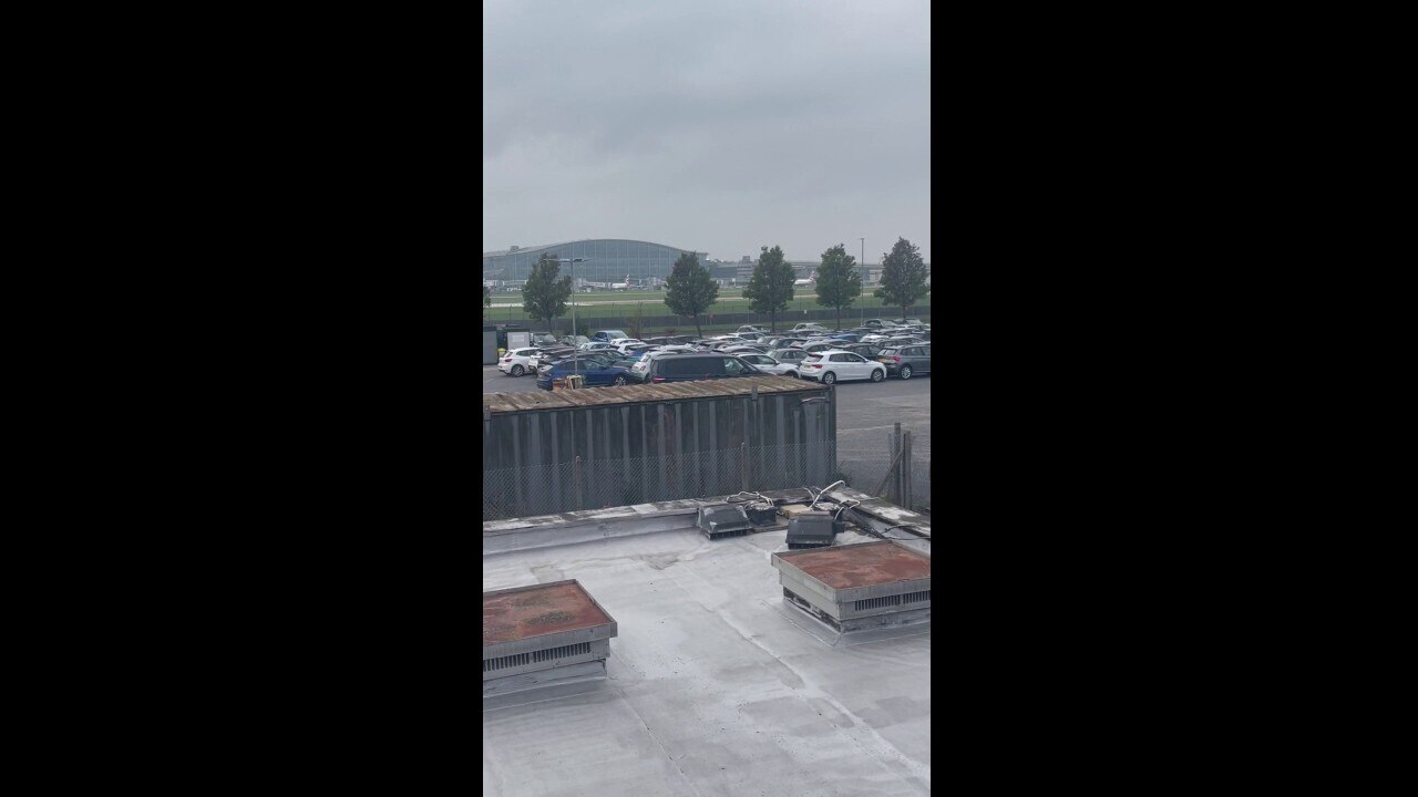 Airport rental car staff caught on camera joyriding in nearby parking lot