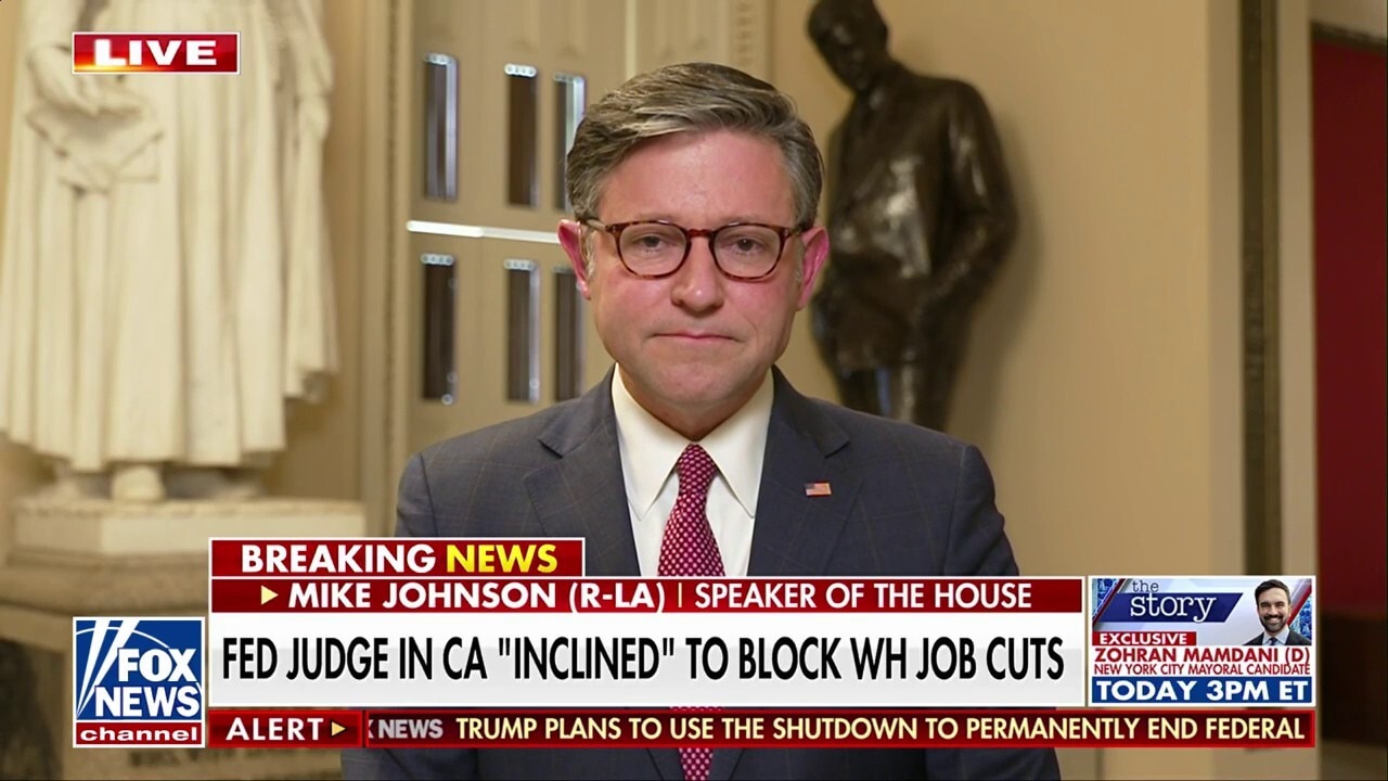 Speaker Johnson blames Schumer’s ‘antics’ for prolonging the government shutdown