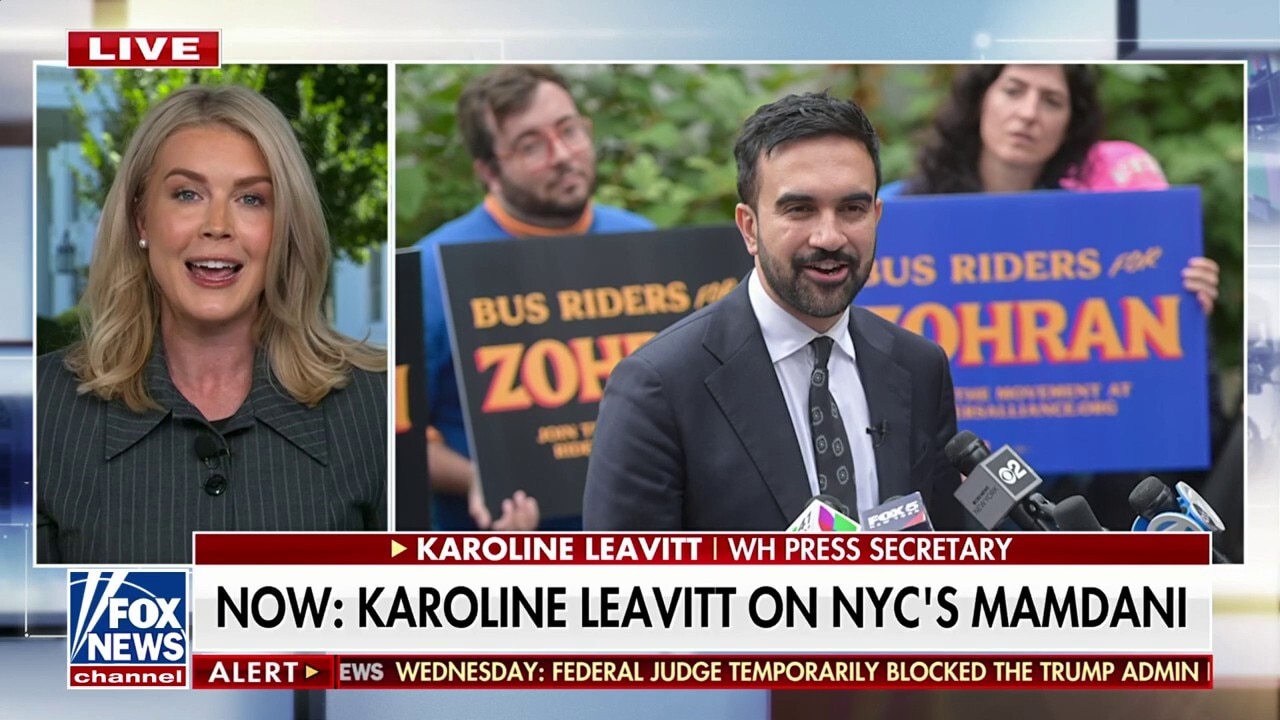 Leavitt addresses Trump's call with Putin and Zohran Mamdani''s Fox News interview