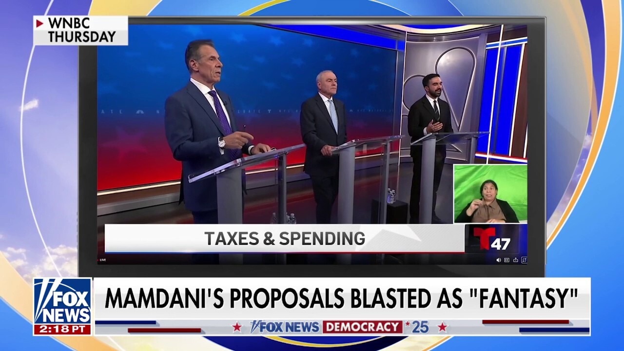 NYC mayoral candidates clash on Mamdani's proposals at first debate