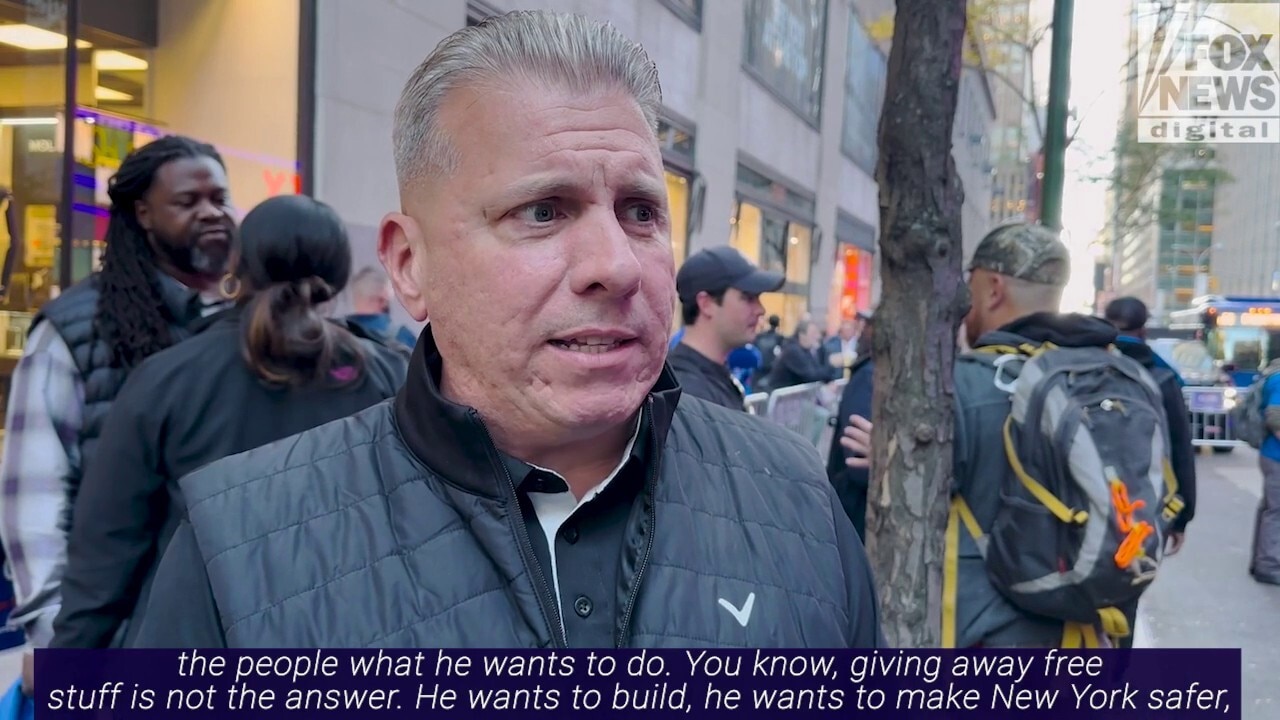 Mamdani, Cuomo supporters show support outside the first NYC mayoral debate