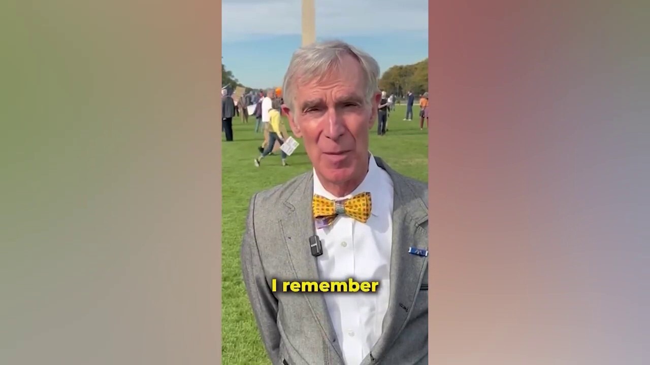 Schiff shares video with Bill Nye the Science Guy at DC 'No Kings' protest