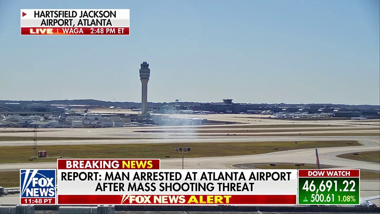 Convicted felon arrested at Atlanta airport after alleged mass shooting threat: Report