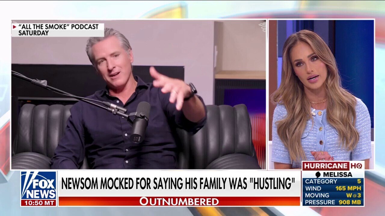 Newsom ripped after claiming family 'hustled' to pay bills as a child