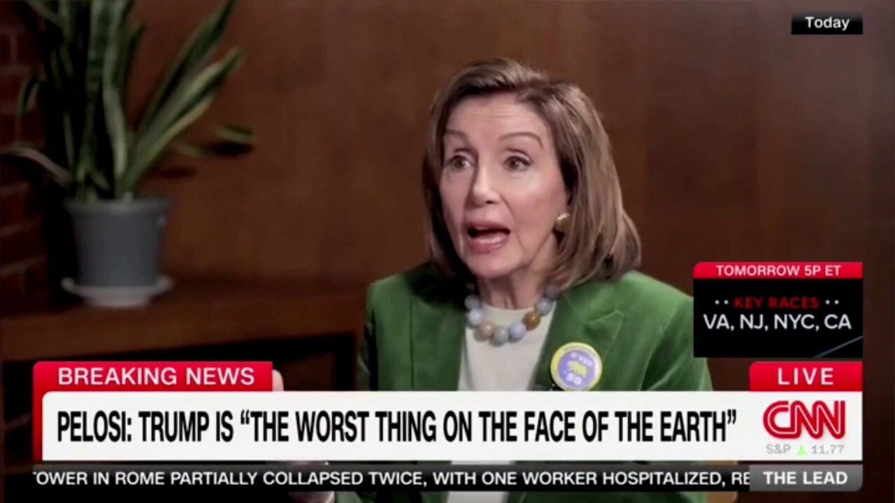 Nancy Pelosi blasts Trump as a 'vile creature' who is the worst person on earth in CNN interview