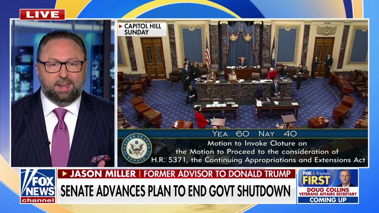 Eight Democratic Caucus members vote to advance plan to end government shutdown