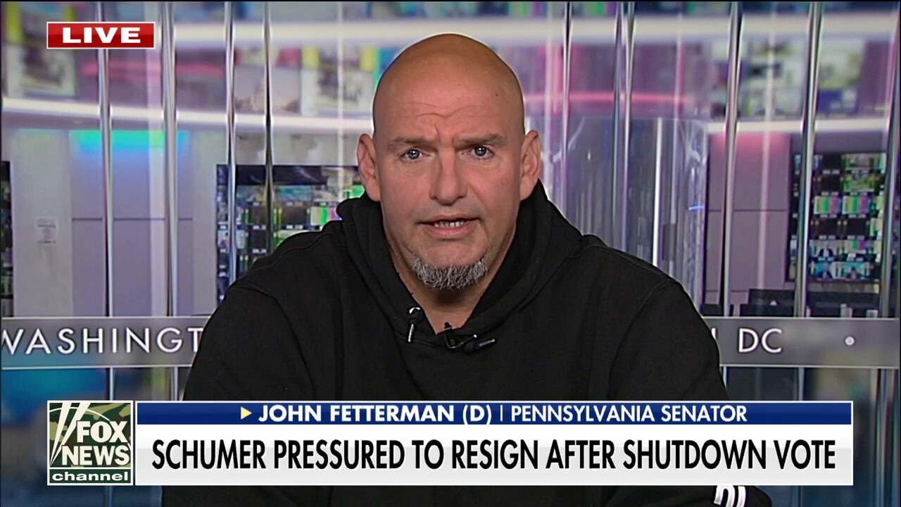 Fetterman breaks with Democrats, backs GOP to end shutdown