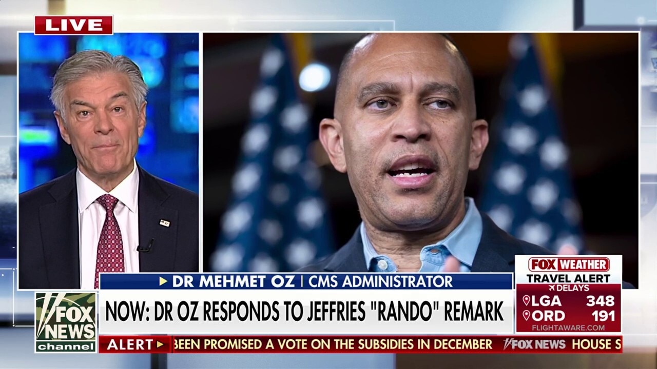 Dr Oz urges bipartisan healthcare efforts after Rep Jeffries calls him a ‘joke’