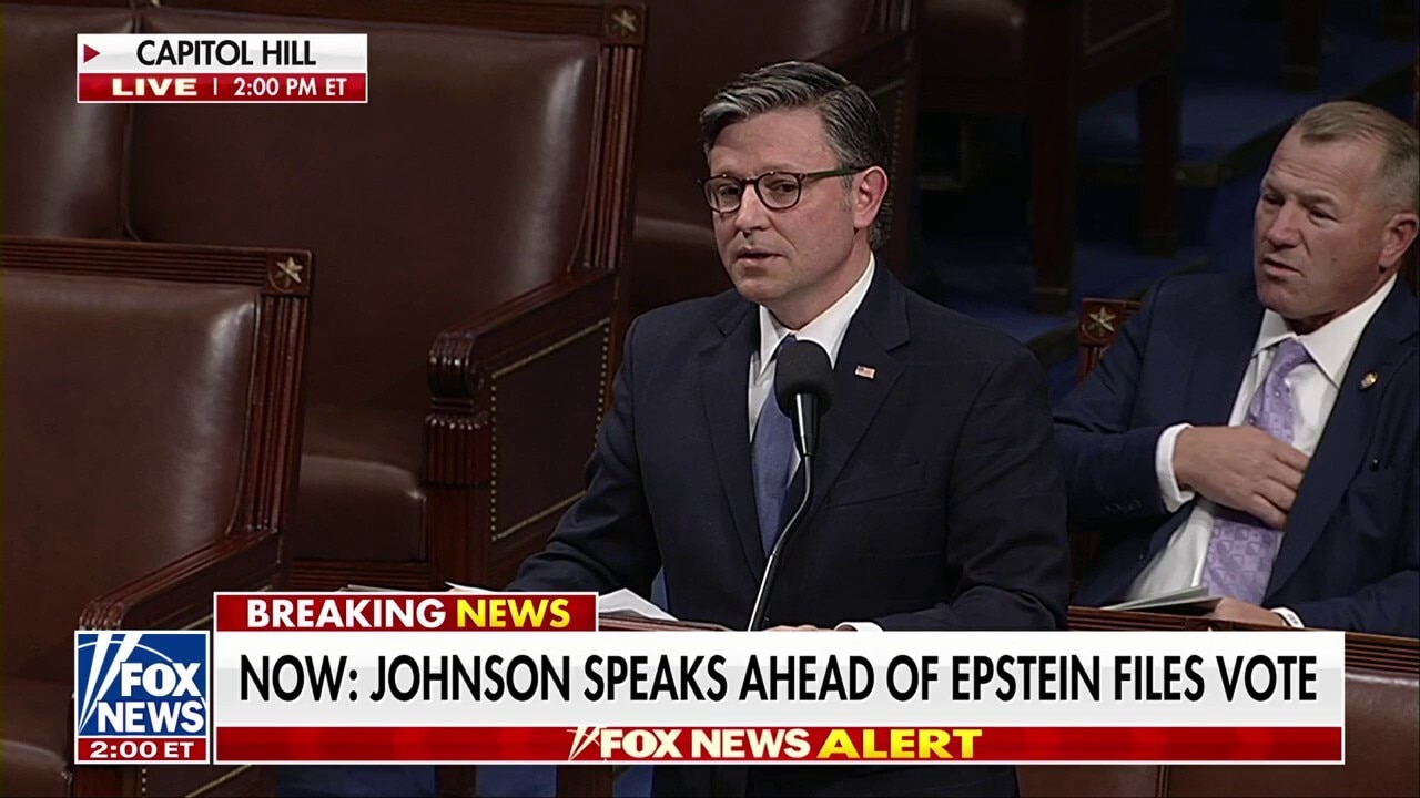 Speaker Johnson accuses Dems of using Epstein files to 'distract from failures as a party'