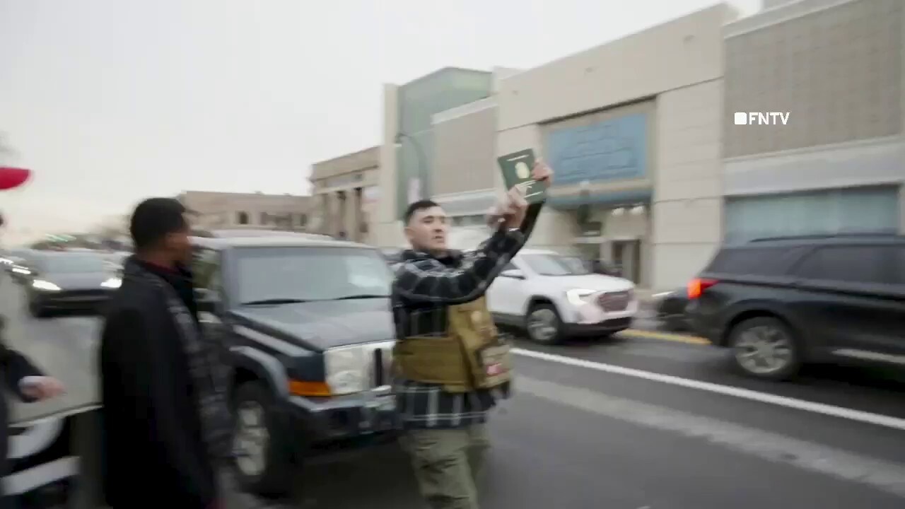 Anti-Muslim protesters clash with crowd in Dearborn, Michigan