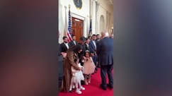 Trump meets with freed Israeli hostages