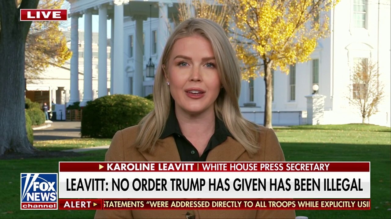 Democrats urging troops to defy Trump ‘knew exactly what they were doing’: Karoline Leavitt