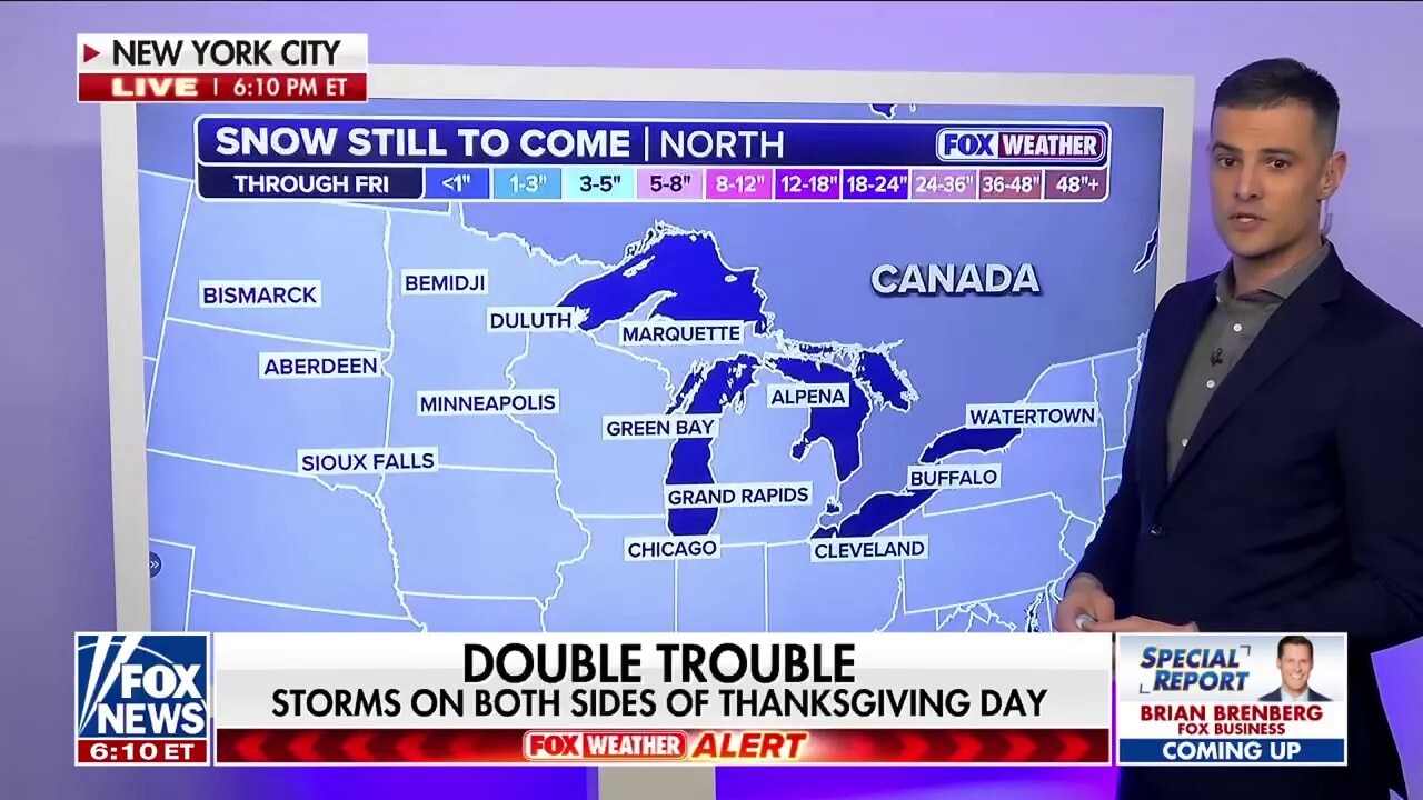 Significant snowstorms Thanksgiving week could impact tens of millions