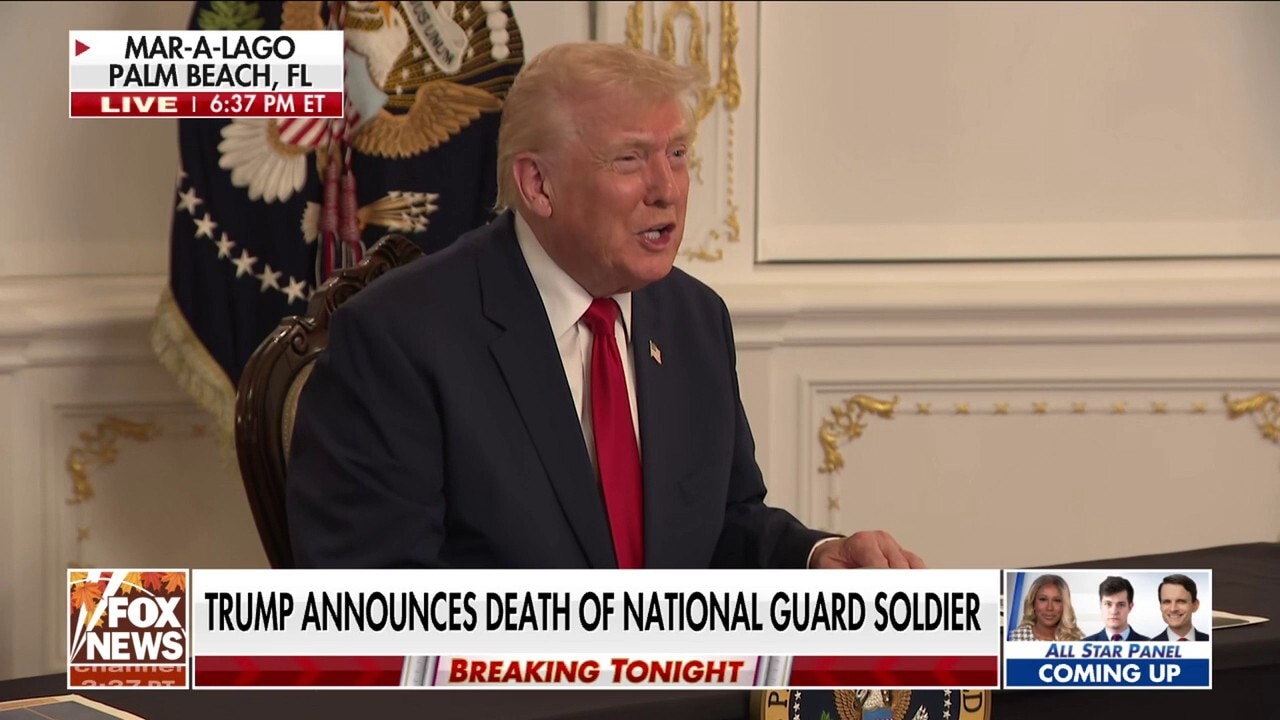 BREAKING: Trump announces death of National Guard soldier