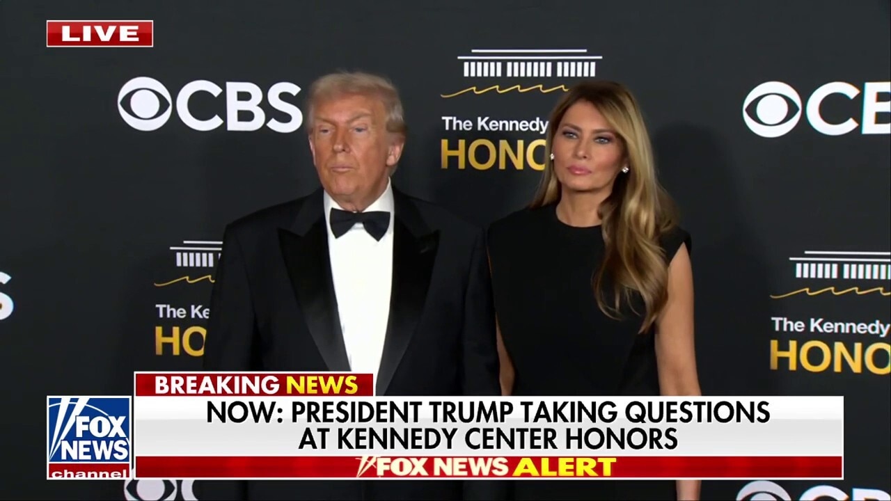 President Trump takes reporter questions ahead of hosting the Kennedy Center Honors