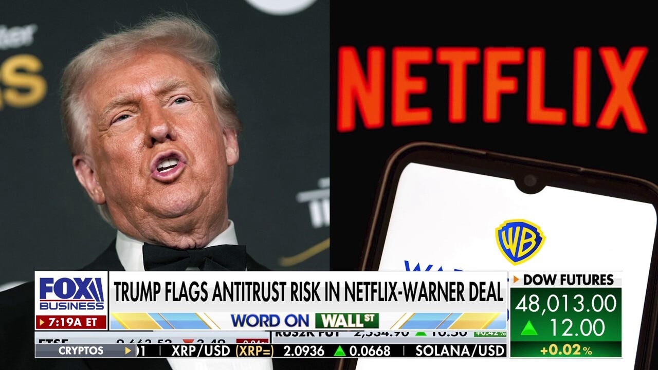 Trump warns Netflix-Warner Bros. $72B deal could be a 'problem'